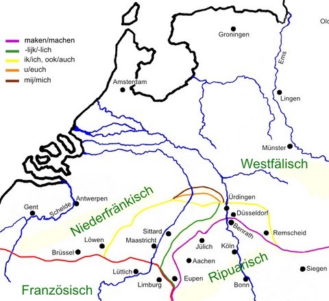 Niederfränkisch in der Dialektlandschaft